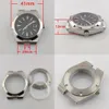 Miyota8215 DG2813 Metal Şeffaf olan Q240430 için uygun parlak kadran ve paslanmaz çelik kasa ile 41mm aksesuar izle