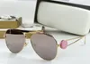 Sonnenbrille für Männer Frauen Designer Klassische 6762 Mode Retro Eyewear Outdoor Strandstil SHARGLES UV400 UV400 Anti-Ultraviolett-Metall Oval Full-Frame-Zufallsbox