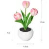 Tafellampen tulpenlamp lampen Bloembureau LED Night Light voor thuis woonkamer