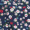 Stoff Retro dunkle Baumwolle Poplin gedruckter Stoff kleines Blumenstuch Sommerkinderhemd -Hemd Kleidung Stoff mit halben Meter D240503