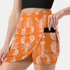 Spódnice wesoły pomarańczowy homar druk Koreańszy spódnica modowa lato dla kobiet lekki dowód spodni szczęśliwy