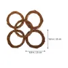 Fleurs décoratives Natural Rattan Ring Cercle Cercle Twig Garland Garland Floral DIY Party