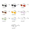 Sonnenbrille Kleine Metallrechteck Frauen 2024 Qualität schmaler quadratische Goldtöne Frauen Brillen UV400