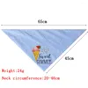 Vêtements pour chiens réversible pliable bandana animal d'anniversaire cadeau garçon fille fille bibs écharpe triangulaire kerchief ajusté doux pour les grands chiens