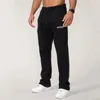 Fashion Mens Clothing Fitnesssportness Casual Hosen Outdoor Jogging Jogginghose Baumwolle mittlere Taille Folien 240418