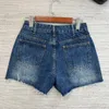 2024 Neue Frauen -Shorts Brief Stickerei Denim Shorts Frauen in Übergrößen Hosen Designer Frauen Denim Shorts Taille Designer Jeans Sommer Mode Kurzhau Streetwear