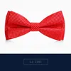 Bow Lays 2024 Fashion Fashion Fashion para hombres Double Fine Plaid Bowtie Banqueto Boda de boda Butterfly corbata con caja de regalo