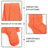 Women Socks Orange High Over The Knee Stocking For Girl Ordinary Thigh