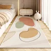 Minimalist Loop Velvet Bedroom Bedside Blanket Cream Air Tpr Anti Slip Long Strip Floor Mat Easy to Maintain Dirt Resistant and Bed Front Foot