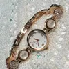 Orologi da polso femminile femminile orologio bracciale con strass di lussuoso orologio femminile quarzo piccolo orologio da polso per donne