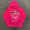 Sweats à capuche masculine Sweats Spaider Hoddie Young Thug 555555 Angel Pullover Pink Red Pantal