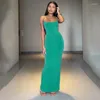 Pareo Beach Frauen setzt sich für Damen 2024 sexy Rückenless -Rockkette Solid Spandex Bad Badeanzug und Tunika