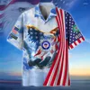 Chemises décontractées pour hommes Summer 3d United States Soldiers Armys Veterans Printing for Men Fashion Cool Short Y2K Hawaiian Clothing Tops