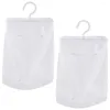 Storage Bags 2 Pcs Mesh Bag Breathable Hanging Pouch Clothes Peg Laundry Baskets Shopping For Fruit Net Travel Baby Hangers