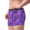 Onderbroek Purple Paisley Underwear Vintage Print 3D Pouch Quality Trunk Custom Diy Boxer Brief sexy zacht mannelijk slipje plus maat