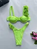 Costumi da bagno femminile brasiliano sexy 3d fiori 3d sotto cabinis femminile femminile da bagno femminile a due pezzi bici bikini costume da bagno triangolo da bagno ragazzo
