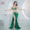 Bühne Wear Belly Dance Performance Anzug High Split Hip Fishtail Rock Leicht Luxusorientalische Gruppe