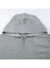 ABSOBE Cardigan con capucha de punto ABOBO Cardigan de 3 piezas Mujeres para mujeres en v-cuello triángulo de manga larga delgada