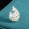 Brooches en Corée du Sud, demandez-vous pour montrer le tempérament de tout avec Brooch Zircon Design Sense Pin Suit Shirt Accessories Anti-Slip