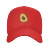 Ballkappen benutzerdefinierte Tupfbing Avocado Baseball Cap Männer Frauen verstellbare Papa Hut im Freien