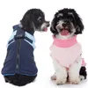 Odzież dla psa zima dwukolorowa klatka piersiowa Wyściełana kurtka płaszcza
