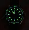 Montre-bracelets Hruodland 40mm Retro Sharkmaster 300 Watch For Men Two Tone Night Glow Mouvement NH35 Automatique mécanique 20ATM Imperpose