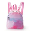 Школьные сумки девушки милый сердечный отпечаток мягкий плюшевый рюкзак мини -школьная сумка