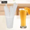 Wegwerpbekers rietjes 100 stks sap bubbelthee stro creatief transparant 19 cm lang helder voor koffie milkshakes drankjes restaurant melk