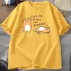 T -shirts Men Dames Fuuny Cat Mooie print T -shirt Zomer heren Casual Harajuku Oversized mannelijke kleding T -stukken 240423