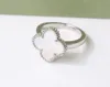 Classic Engagement Ring Fashion Shell Shell Ring di alta qualità del designer ad anello di alta qualità ad alta qualità con anello non sbiadito di lusso