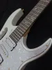 High Quality JEM 7V Steve Vai DiMarzio White 24 Frets Electric Guitar Rosewood Fretboard Floyd Rose Tremolo Golden Hardware