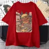 T-shirt masculin monstre burger imprime