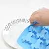 Bakvormen 9 rooster siliconen ijsbladen diervorm voedsel grade maken mal diy creatieve kubus cartoon puppy duurzaam huis