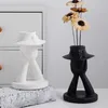Schwarz -Weiß -Keramik -Vase -Blumentopf Wasser kreatives Haus Wohnzimmer Essnahrung Trockendekoration Ornamente 240430