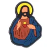 19Colors Jesus Anime Charms Wholesale Childhood Memories Game Funny Gift Cartoon Charms Shoe Accessories PVC Decoratie Buckle Soft Rubber Clog Charms