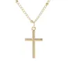 Pendant Necklaces Classic Retro Jesus Cross Necklace Charming Women's Choker Chain Fashion Ladies Christian Year Jewelry Gifts