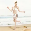 Seksowne szyfonowe szalik stroju kąpielowego Dziewica z Guadalupe Co ukrywanie spódnica Meksyk Katolic Mary Beach Wear Swimsuits Bikini Ups