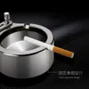 Retro Metal Match Match Kerosene Lige Sigarette Match Match Ashtray с кремнями и матчами