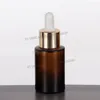 Bouteilles de rangement 10pcs 30 ml Amber Dropper Cosmetic Emballage Verre Skincare Contasseur d'huile essentielle