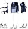 Sweet Magic Latex Cuir Butt Exposed Package exposé jupe Fetish Bondage RESTRAINTES Backless Hollow out Wear Adult Sex Toys BDSM Rôle P5592700