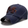 Snapback Cap chapelier lavé Mens Loison Vieux casquette de baseball Broderie Sunshade Chapeau papa Chapeaux pour hommes