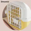 DMSMISI Pet Air Box Air Transport Pet Cage en cours de voyage en plastique portable Boîte à air en plastique pour chiens Voyage portable 240423