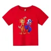 Sun and Moon Kids Yaz Boş Zaman Kısa Kollu Tshirts 313 Yıl Erkek Kız Oyun Kıyafetleri Tees Faturalandırmalar En İyi Giysileri 240416