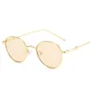 Lunettes de soleil Round Star Metal for Men Women Fashion Small Frame Polygon Sun Glasshes Vintage UV Protection