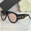 Summer Bronson Sunglasses Moda Moda Menção Designer Acetato Oval Oval quadro Completo de alta qualidade Classic Casual Beach Glasses FT1044 com caixa original qtlq