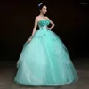 Vestidos de festa suor gelo verde senhora garota mulher princesa banquet baile de dança vestido de baile de dança