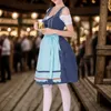 Lässige Kleider Frauen Hochqualität traditionelle deutsche Plaid Dirndl Kleid Oktoberfest Fashion Bier Süßes Shapewear Cosplay Kostüm 2024