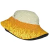 Berets Beer Water Bucket Hat Summer Delicious Drink Vintage Fisherman Hats For Couple Foldable Fishing Caps Hip Hop Graphic Sun