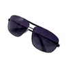 Okulary przeciwsłoneczne luksusowe metalowe mężczyźni kobiety moda spolaryzowane okulary przeciwsłoneczne stylowe splatanie przeciwgływażne odcienie Pilot Uv400