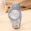 Wristwatches Luxurious Versatile Women's Business Bracelet Watch Set Rhinestone Personalized Jewelry As A Gift For Her